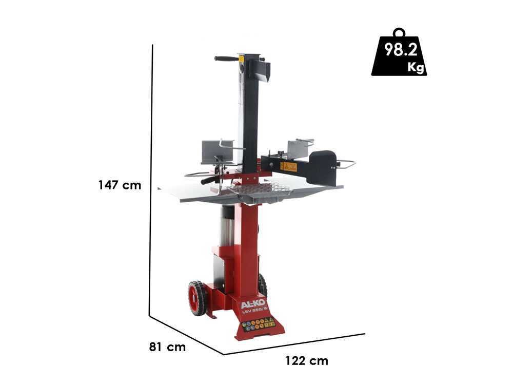 al ko lsv 550/6 fendeuse à bois électrique verticale 230v