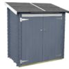 alce ambrogio 155x85 gris abri de jardin en bois toit à une pente 155x85x165 cm