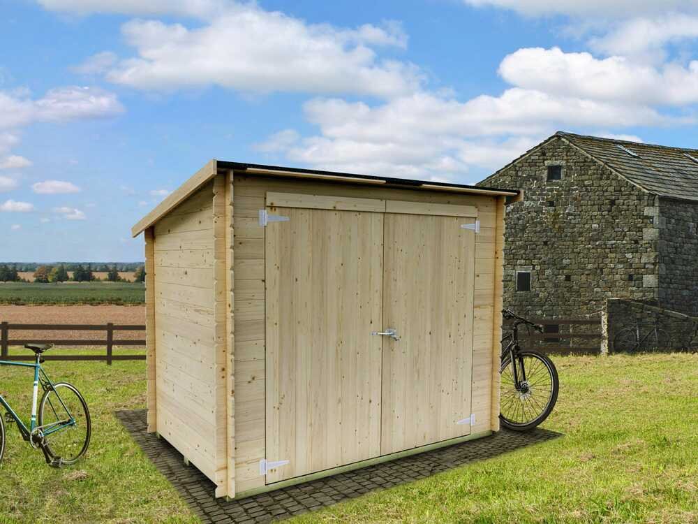alce eureka 218x130 abri de jardin en bois toit à une pente 218x130x167 cm alce eureka 218x130 abri de jardin en bois toit à une pente 218x130x167 cm