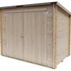 alce eureka 218x130 abri de jardin en bois toit à une pente 218x130x167 cm