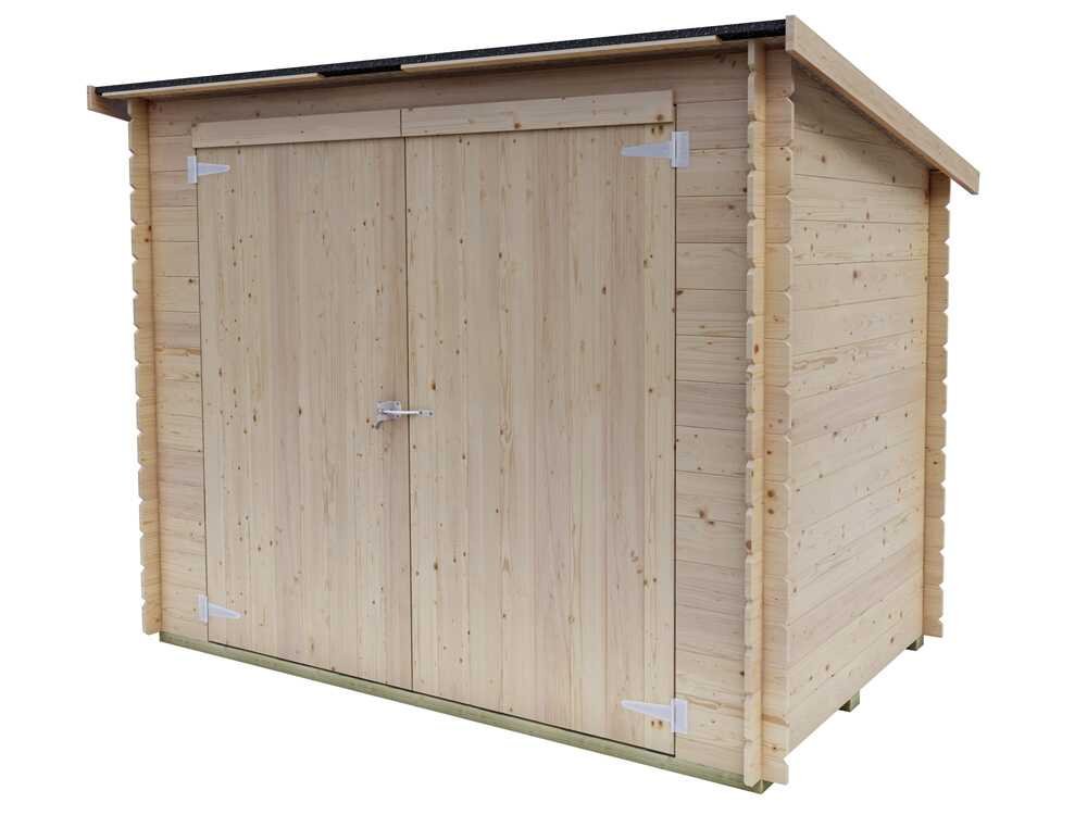 alce eureka 218x130 abri de jardin en bois toit à une pente 218x130x167 cm