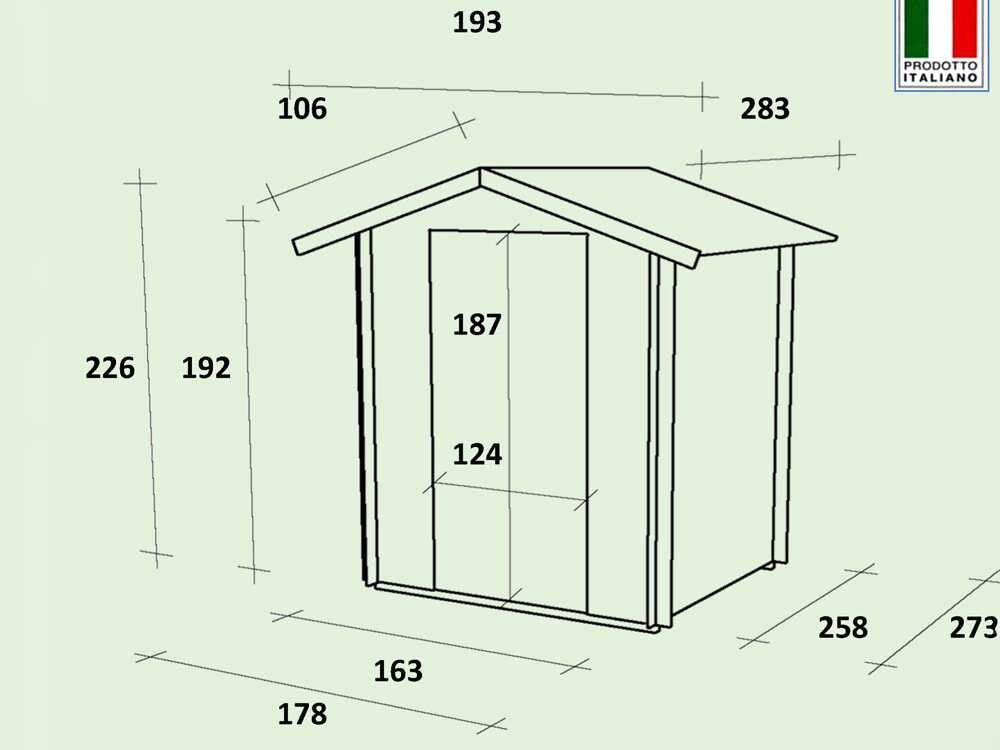 alce fiamma 178x273 abri de jardin en bois 178x273x226 cm alce fiamma 178x273 abri de jardin en bois 178x273x226 cm
