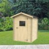 alce flavia 146x130 abri de jardin en bois avec fenêtre frontale 146x130x194 cm