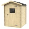 alce flavia 146x130 abri de jardin en bois avec fenêtre frontale 146x130x194 cm
