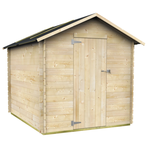alce formia 178x218 abri de jardin en bois avec toit à deux versants 178x218x188 cm