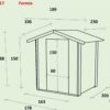alce formia 178x218 abri de jardin en bois avec toit à deux versants 178x218x188 cm - Machines territoires alce formia 178x218 abri de jardin en bois avec toit à deux versants 178x218x188 cm