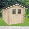 alce hobby 198x248 abri de jardin en bois avec fenêtres et porte à double battant 198x248x215 cm