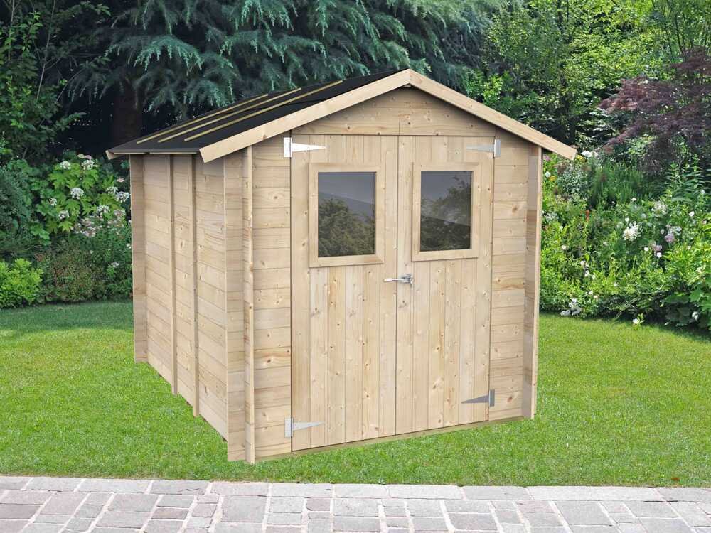 alce hobby 198x248 abri de jardin en bois avec fenêtres et porte à double battant 198x248x215 cm alce hobby 198x248 abri de jardin en bois avec fenêtres et porte à double battant 198x248x215 cm