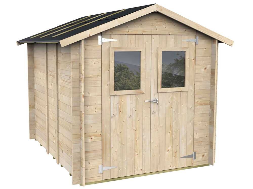 alce hobby 198x248 abri de jardin en bois avec fenêtres et porte à double battant 198x248x215 cm alce hobby 198x248 abri de jardin en bois avec fenêtres et porte à double battant 198x248x215 cm