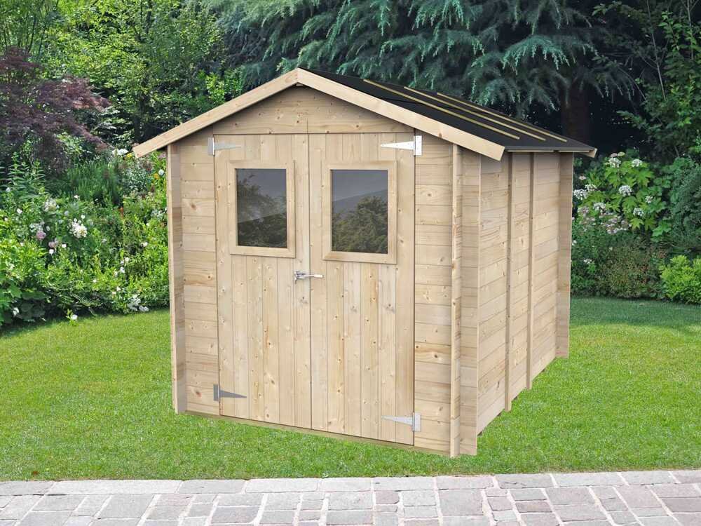 alce hobby 198x248 abri de jardin en bois avec fenêtres et porte à double battant 198x248x215 cm alce hobby 198x248 abri de jardin en bois avec fenêtres et porte à double battant 198x248x215 cm