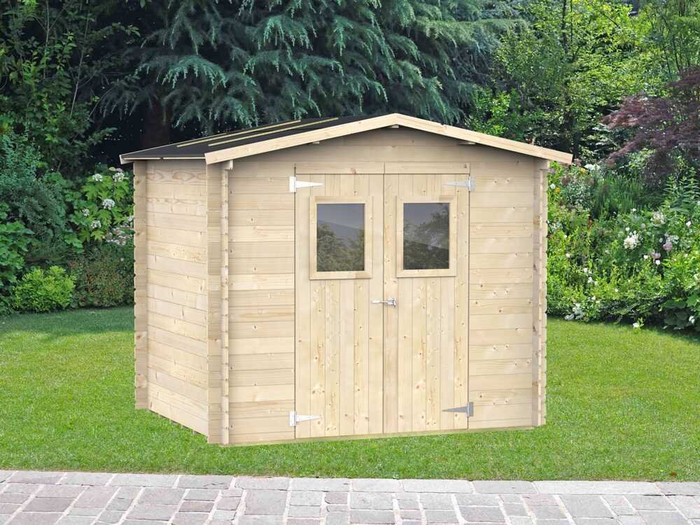 alce hobby 248x198 abri de jardin en bois avec fenêtres et porte à double battant 248x198x217 cm - Machines territoires alce hobby 248x198 abri de jardin en bois avec fenêtres et porte à double battant 248x198x217 cm
