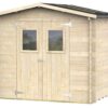 alce hobby 248x198 abri de jardin en bois avec fenêtres et porte à double battant 248x198x217 cm - Machines territoires alce hobby 248x198 abri de jardin en bois avec fenêtres et porte à double battant 248x198x217 cm