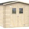 alce hobby 248x198 abri de jardin en bois avec fenêtres et porte à double battant 248x198x217 cm - Machines territoires alce hobby 248x198 abri de jardin en bois avec fenêtres et porte à double battant 248x198x217 cm