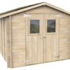 alce hobby 248x248 abri de jardin en bois avec fenêtres et porte à double battant 248x248x217 cm