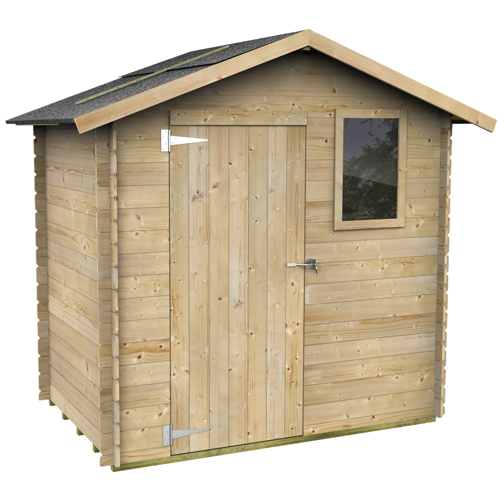 alce livia 198x130 abri de jardin en bois avec fenêtre frontale 198x130x205 cm alce livia 198x130 abri de jardin en bois avec fenêtre frontale 198x130x205 cm