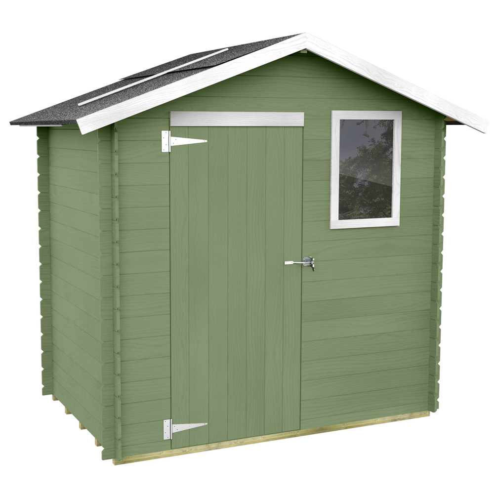 alce livia 198x130 vert abri de jardin en bois avec fenêtre frontale 198x130x205 cm alce livia 198x130 vert abri de jardin en bois avec fenêtre frontale 198x130x205 cm