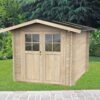 alce opera 215x180 abri de jardin à bois avec fenêtres et porte à double battant 215x180x207 cm - Machines territoires alce opera 215x180 abri de jardin à bois avec fenêtres et porte à double battant 215x180x207 cm