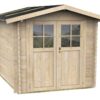 alce opera 215x180 abri de jardin à bois avec fenêtres et porte à double battant 215x180x207 cm - Machines territoires alce opera 215x180 abri de jardin à bois avec fenêtres et porte à double battant 215x180x207 cm