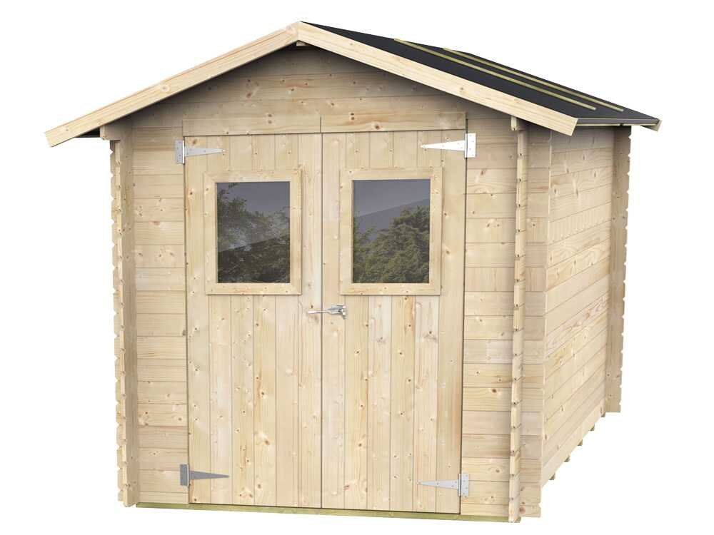 alce roby 198x198 abri de jardin en bois avec fenêtres et porte à double battant 198x198x215 cm alce roby 198x198 abri de jardin en bois avec fenêtres et porte à double battant 198x198x215 cm