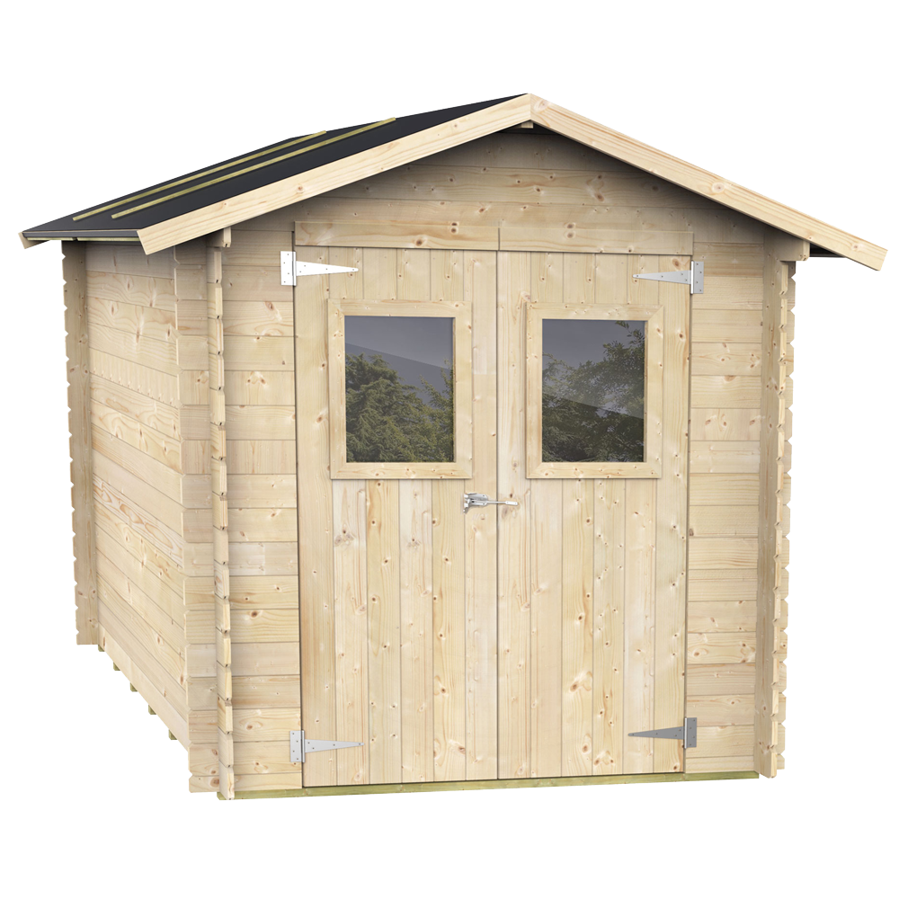 alce roby 198x198 abri de jardin en bois avec fenêtres et porte à double battant 198x198x215 cm alce roby 198x198 abri de jardin en bois avec fenêtres et porte à double battant 198x198x215 cm