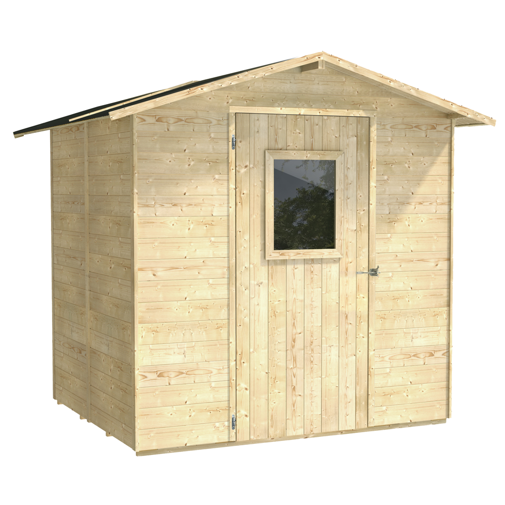 alce vaniglia 200x207 abri de jardin en bois avec fenêtre à l'avant 200x207x214 cm alce vaniglia 200x207 abri de jardin en bois avec fenêtre à l'avant 200x207x214 cm