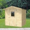 alce vaniglia 200x207 abri de jardin en bois avec fenêtre à l'avant 200x207x214 cm