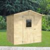 alce vaniglia 200x207 abri de jardin en bois avec fenêtre à l'avant 200x207x214 cm
