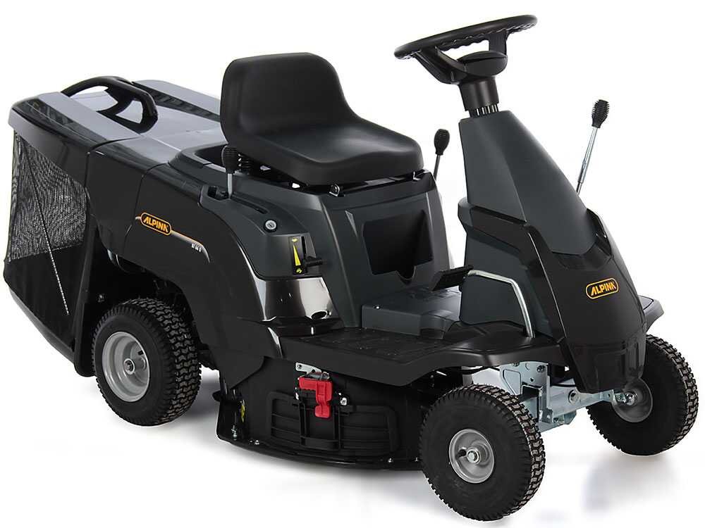 alpina at2 66 qa tondeuse rider autoportée moteur 224 cm3 ramassage