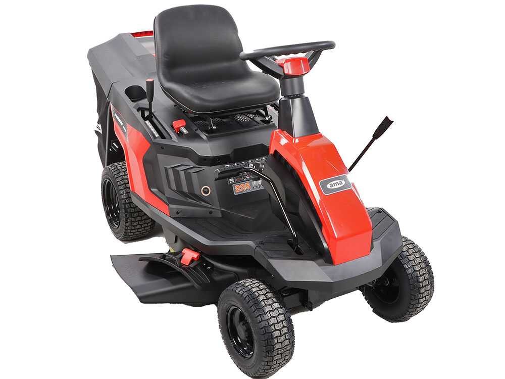 ama ar566l tondeuse rider autoportée moteur 224 cm3 démarrage électrique
