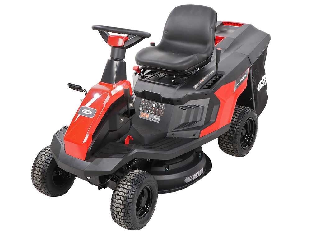 ama ar566l tondeuse rider autoportée moteur 224 cm3 démarrage électrique