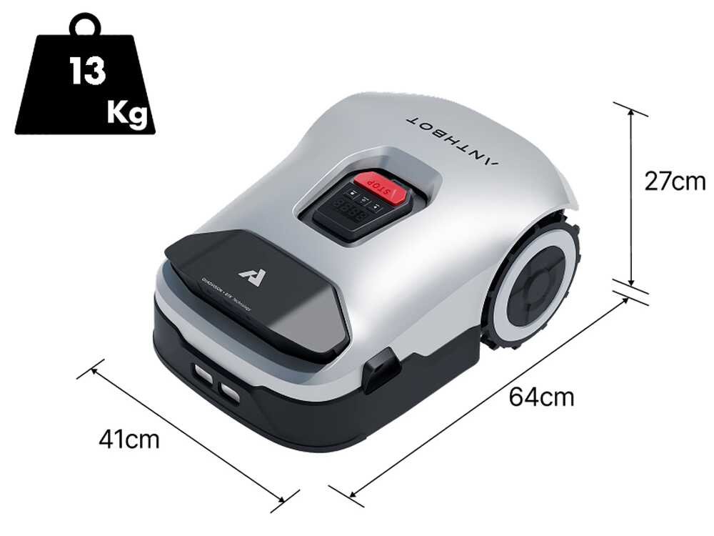 anthbot genie 3000 robot tondeuse sans installation