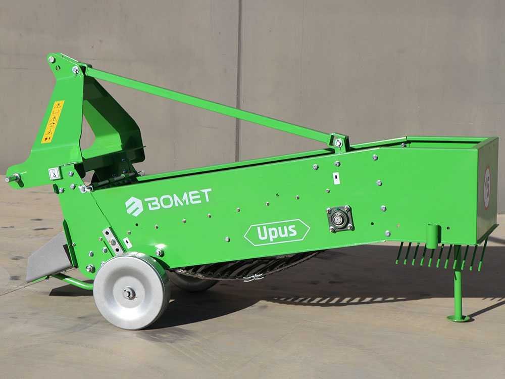 arracheuse de pommes de terre bomet upus à tapis avec revêtement en caoutchouc rangée simple