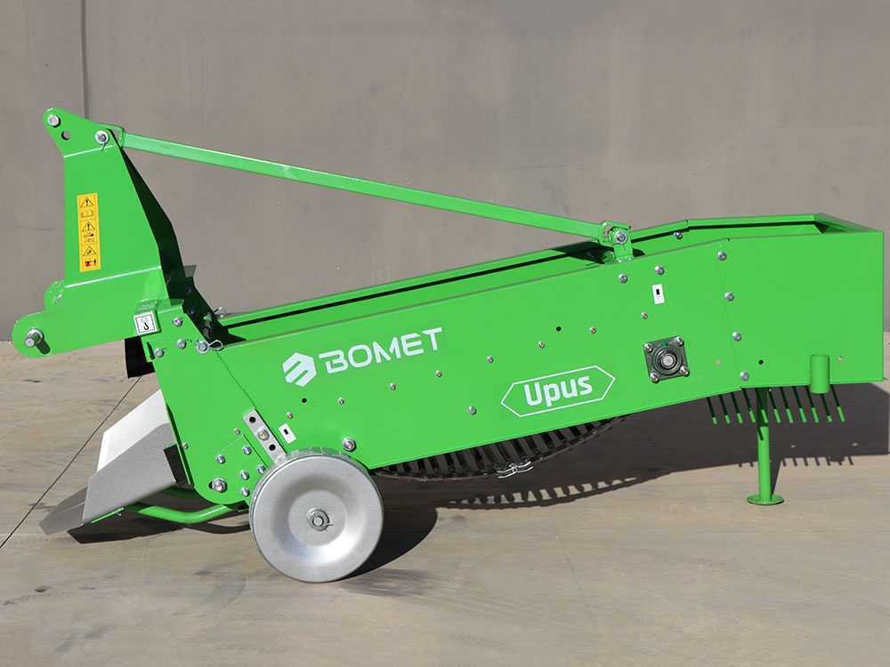 arracheuse de pommes de terre bomet upus à tapis avec revêtement en caoutchouc rangée simple