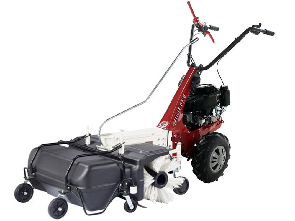 balayeuse avec bac de ramassage eurosystems de 88 cm minieffe rm loncin 196 ohv