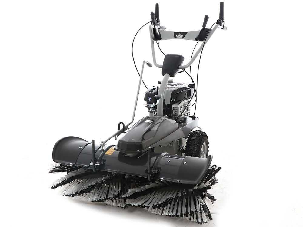 balayeuse thermique blackstone gs100v k largeur de travail 100 cm b&s bac de ramassage - Machines territoires balayeuse thermique blackstone gs100v k largeur de travail 100 cm b&s bac de ramassage