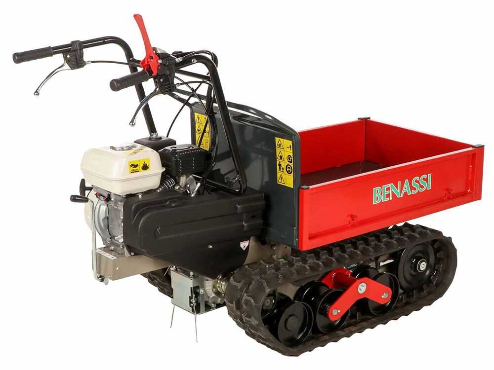 benassi m353h brouette à moteur extensible sur chenilles capacité 350 kg