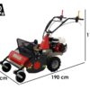 benassi t603 tondeuse débroussailleuse professionnelle à couteaux honda gx200