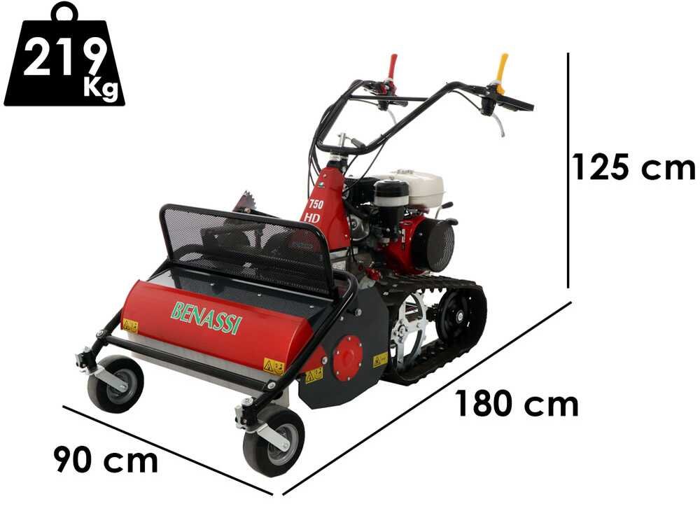 benassi t750 shd tondeuse débroussailleuse professionnelle à couteaux sur chenilles honda gx270 benassi t750 shd tondeuse débroussailleuse professionnelle à couteaux sur chenilles honda gx270