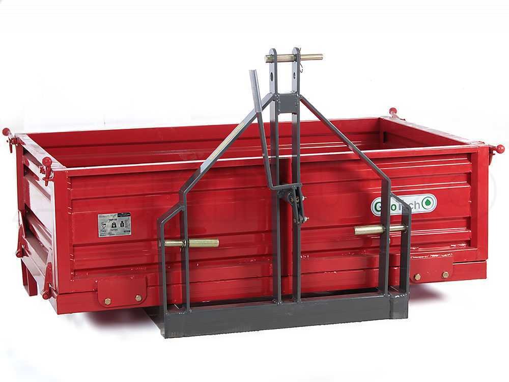 benne 3 points pour tracteur geotech trp 140 basculante 3 ridelles amovibles benne 3 points pour tracteur geotech trp 140 basculante 3 ridelles amovibles