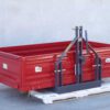benne 3 points pour tracteur geotech trp 180 basculante 3 ridelles amovibles