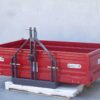 benne 3 points pour tracteur geotech trp 200 basculante 3 ridelles ouvrables