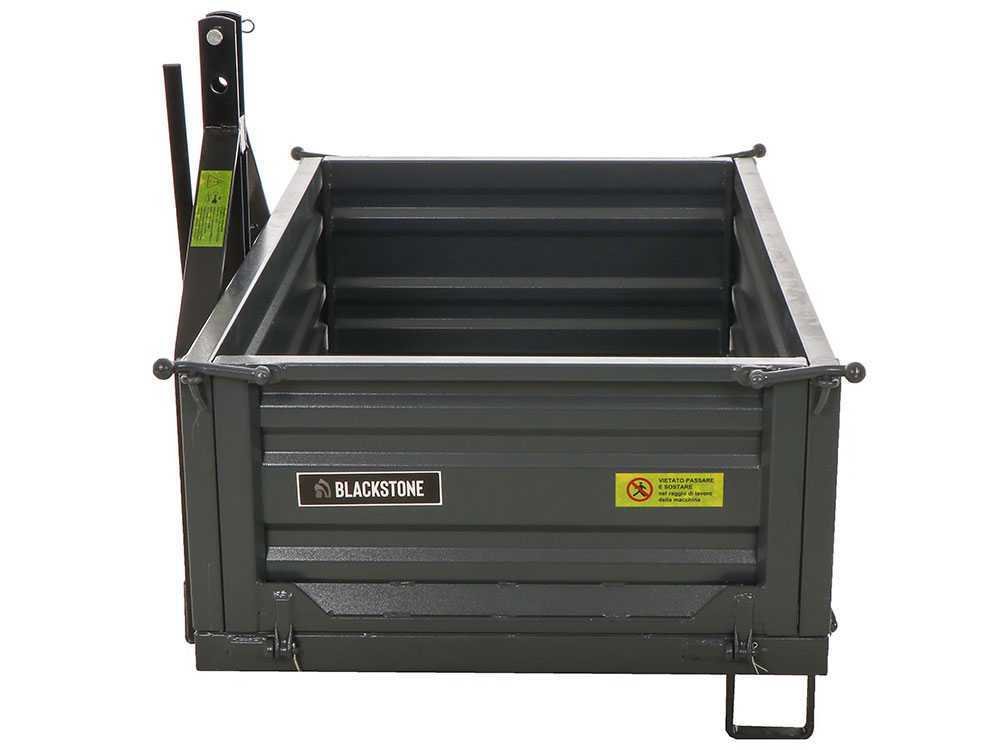 benne pour tracteur blackstone b tb 160 basculante 3 ridelles ouvrables