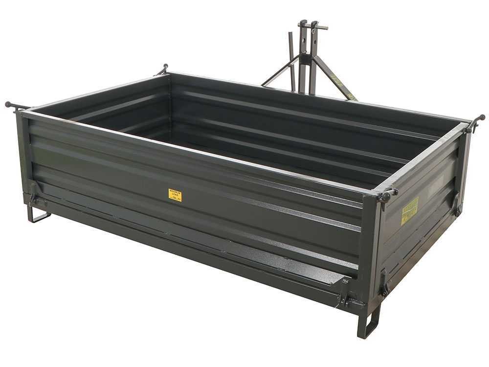 benne pour tracteur blackstone b tb 200 basculante 3 ridelles ouvrables