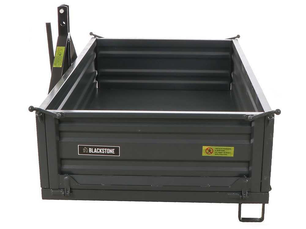 benne pour tracteur blackstone b tb 200 basculante 3 ridelles ouvrables