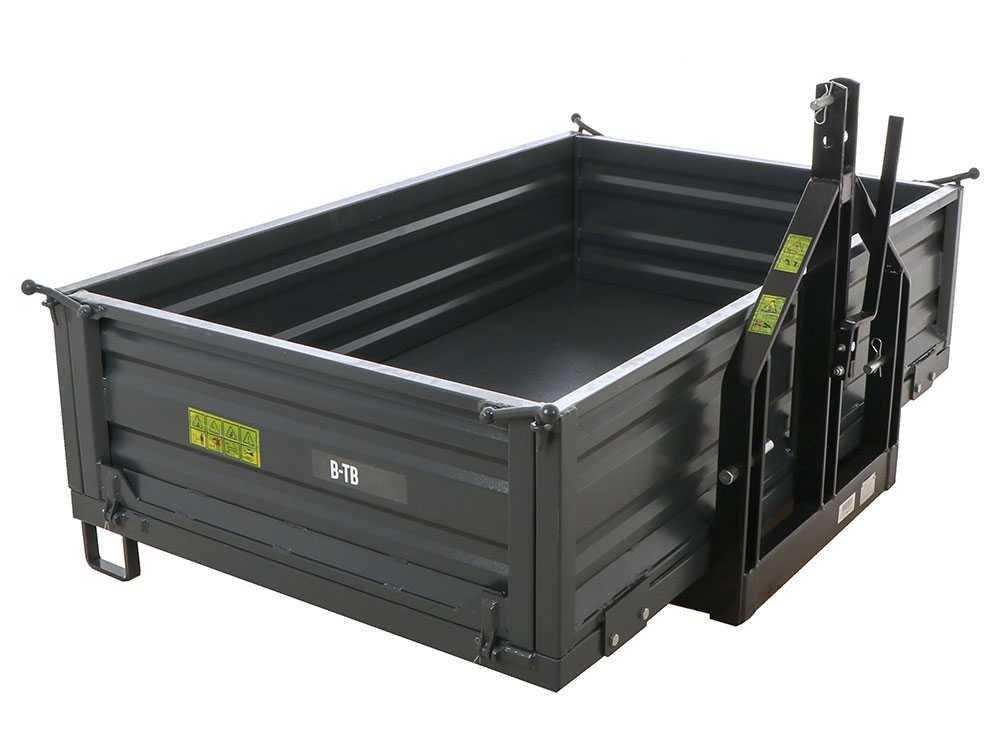 benne pour tracteur blackstone b tb 200 basculante 3 ridelles ouvrables