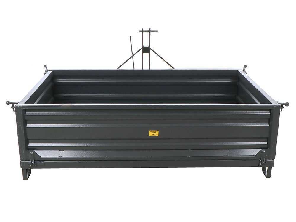 benne pour tracteur blackstone b tb 200 basculante 3 ridelles ouvrables