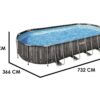 bestway power steel 561es 732x366x122 cm piscine ovale