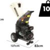 blackstone dsp 150 l broyeur de branches thermique moteur à essence loncin de 420 cm3