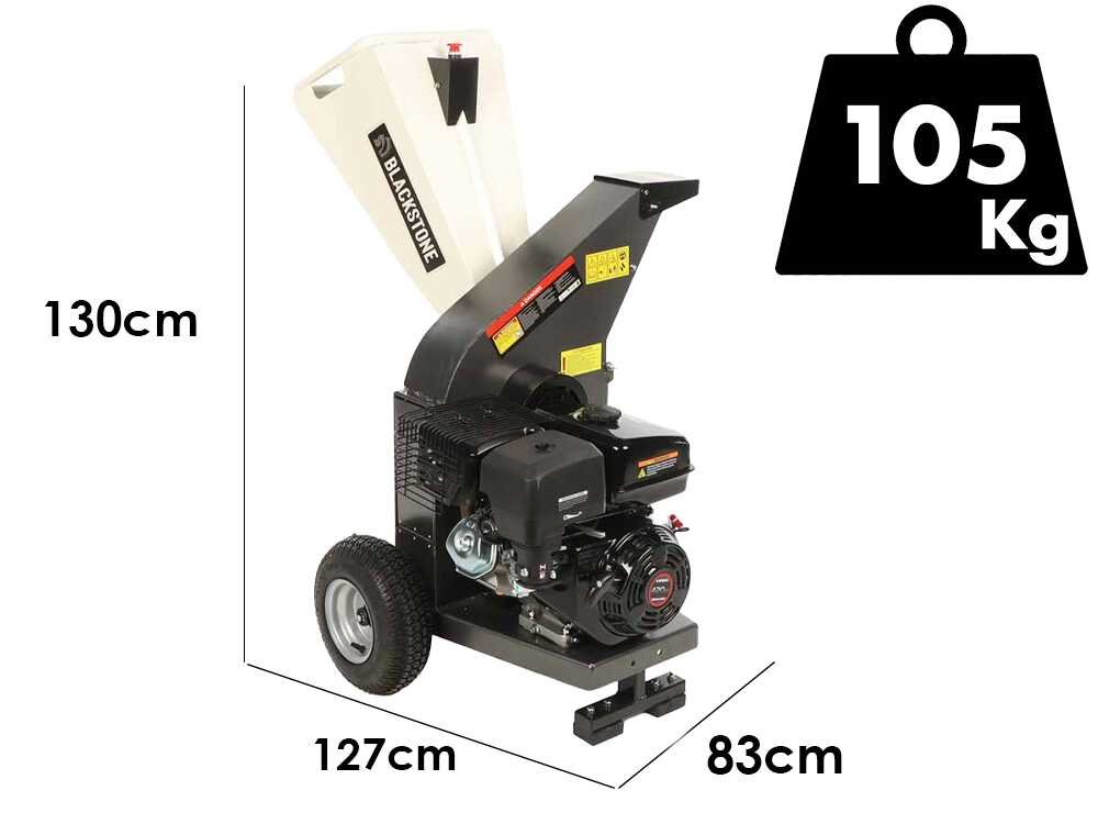 blackstone dsp 150 l broyeur de branches thermique moteur à essence loncin de 420 cm3