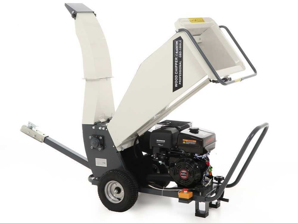 blackstone gbd 1500 l broyeur de branches thermique professionnel moteur loncin de 15 cv